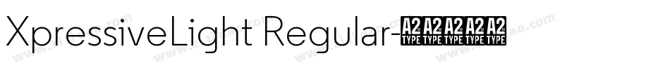 XpressiveLight Regular字体转换